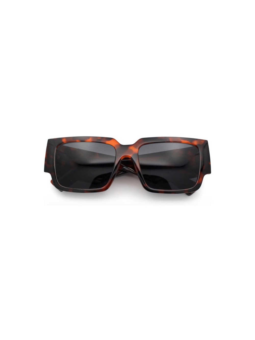 SA106 Womens Thick Temple Square Rectangle Sleek Plastic Clean Sunglasses